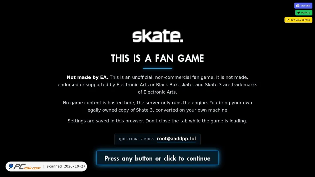 Screenshot von skate.aaddpp.lol