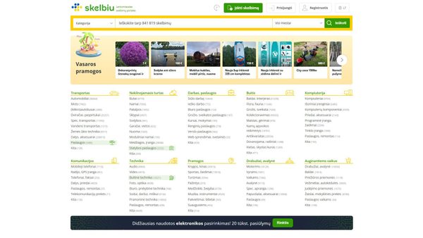 skelbiu.lt screenshot