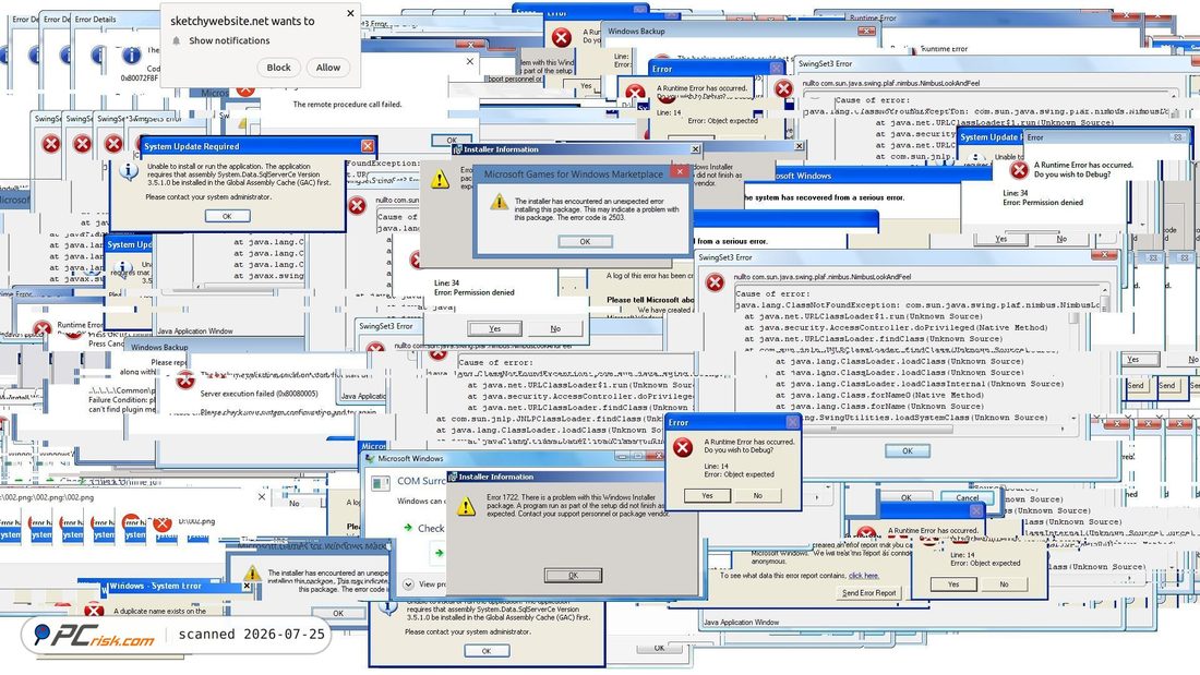 Screenshot von sketchywebsite.net
