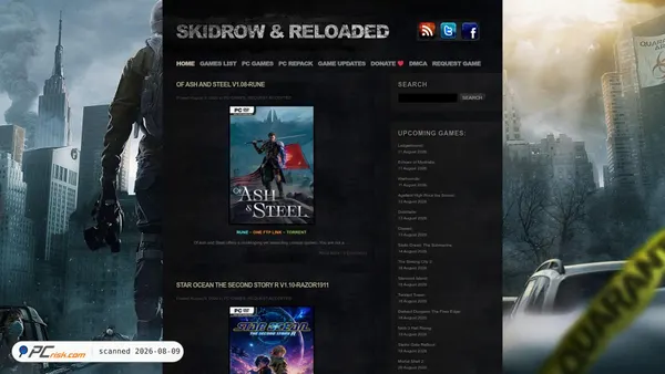 skidrowreloaded.com screenshot