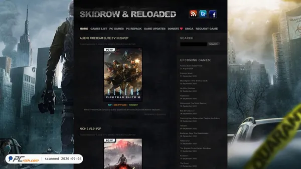 Captura de skidrowreloaded.com