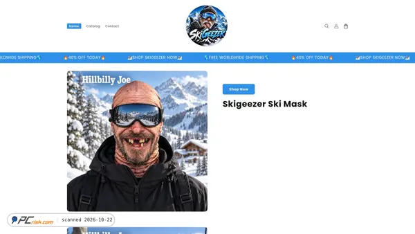 Screenshot di skigeezer.shop