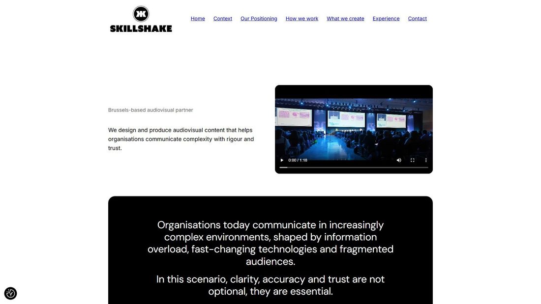 Screenshot of skillshake.net