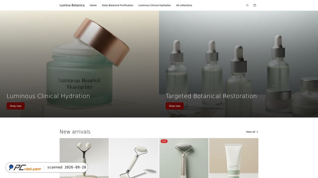 Captura de ecrã de skincare.mock.shop