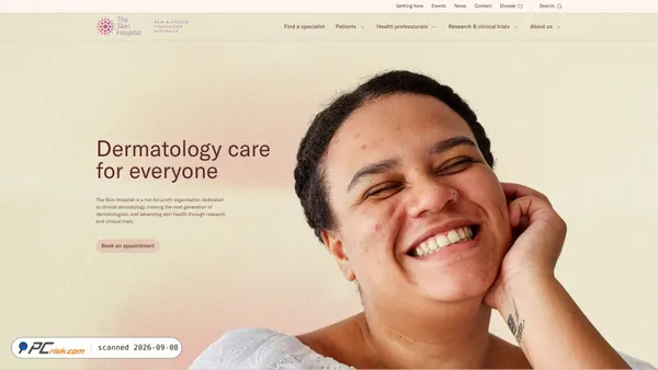 Screenshot van skinhospital.edu.au