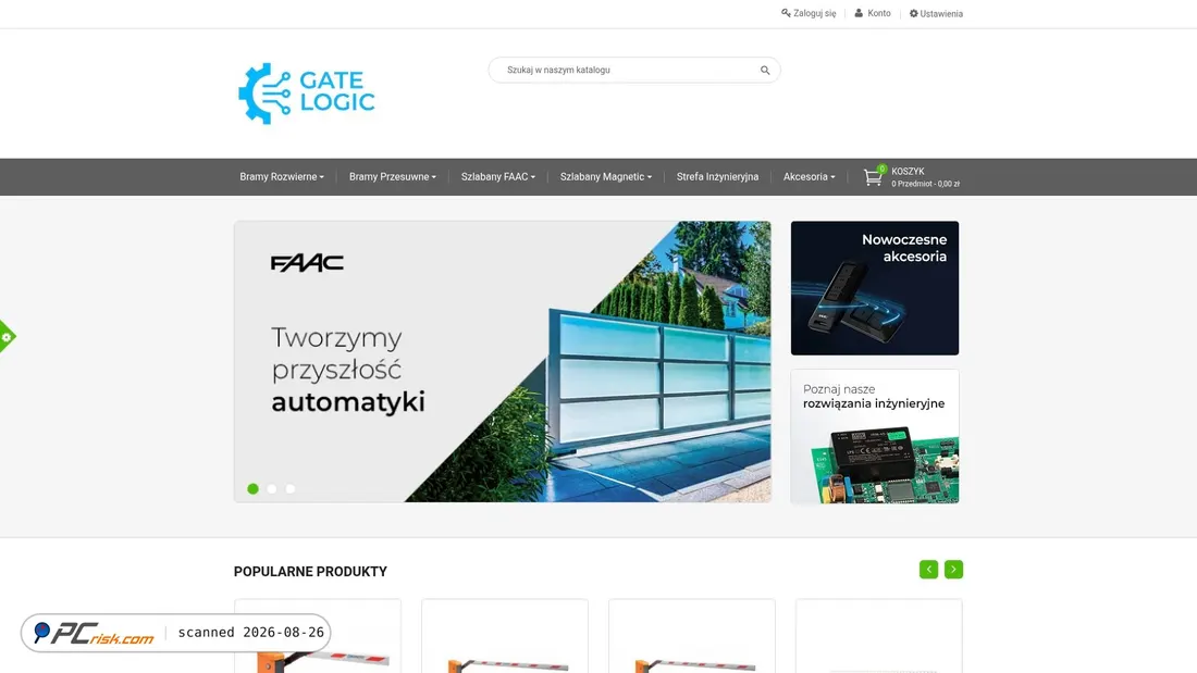 Screenshot of sklep.gatelogic.pl