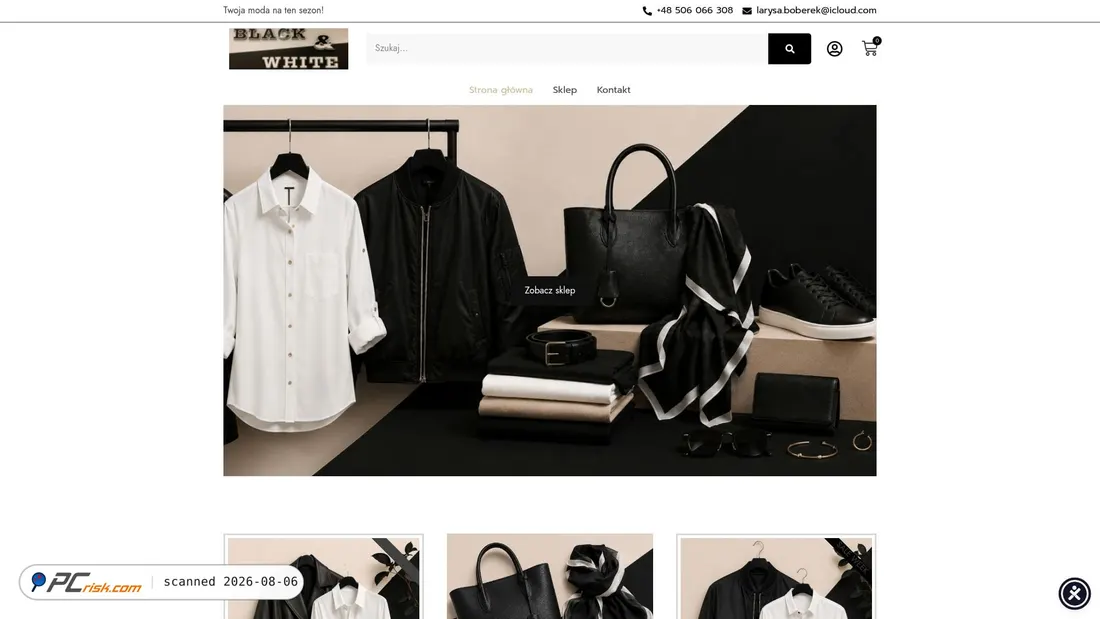 Screenshot of sklepblackwhite.pl