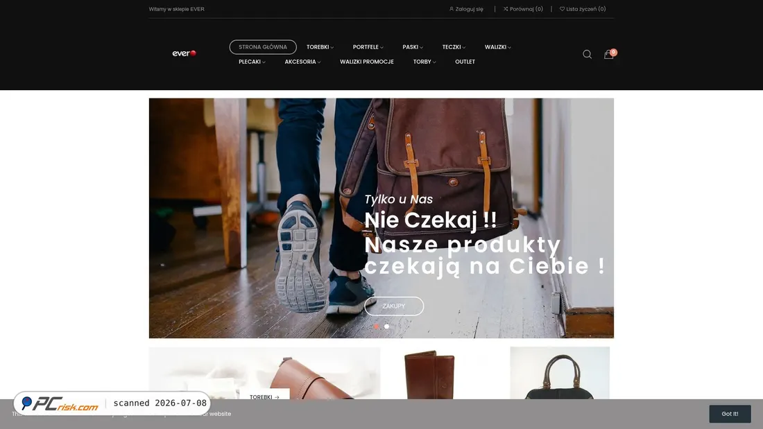 Screenshot of sklepever.pl