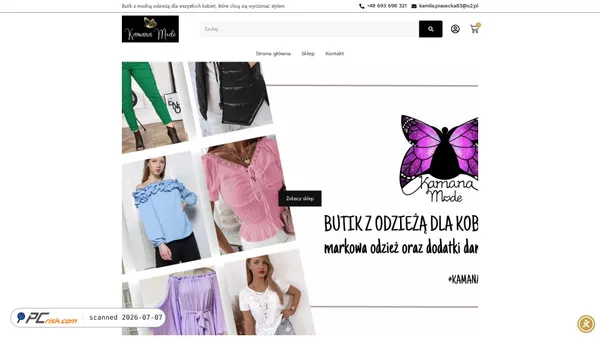 sklepkamanamode.pl screenshot