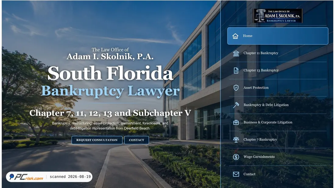 Screenshot of skolniklawpa.com