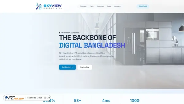 Captura de ecrã de skyviewonline.com
