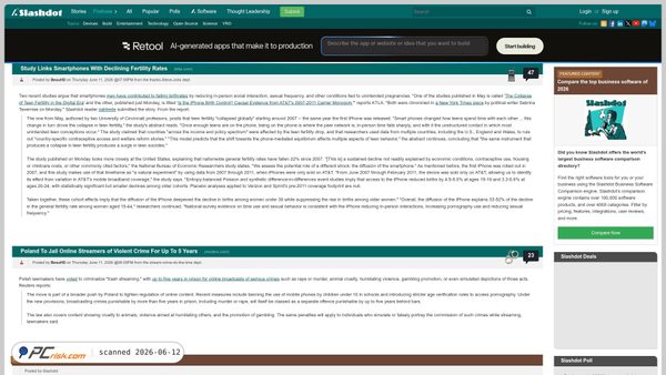 slashdot.org screenshot
