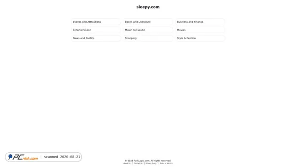 sleepy.com screenshot