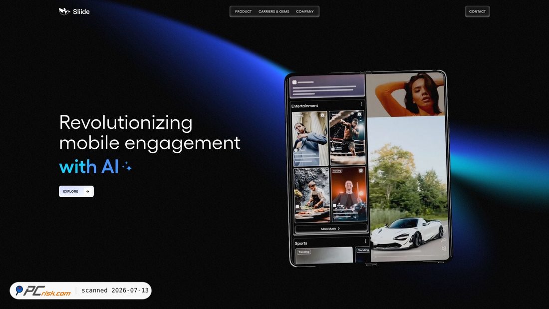 Screenshot of sliide.cloud