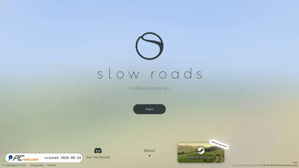 slowroads.io screenshot