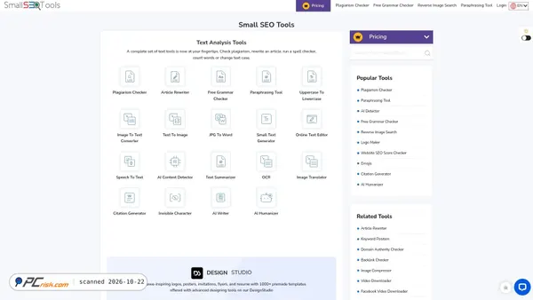 Captura de smallseotools.com