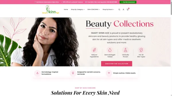 smartskinnage.com Screenshot