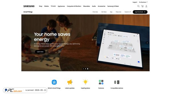smartthings.com screenshot