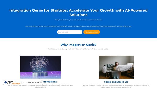 Screenshot di smb.integrationgenie.com