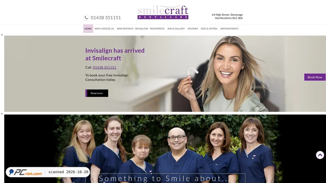 Screenshot von smilecraft.co.uk