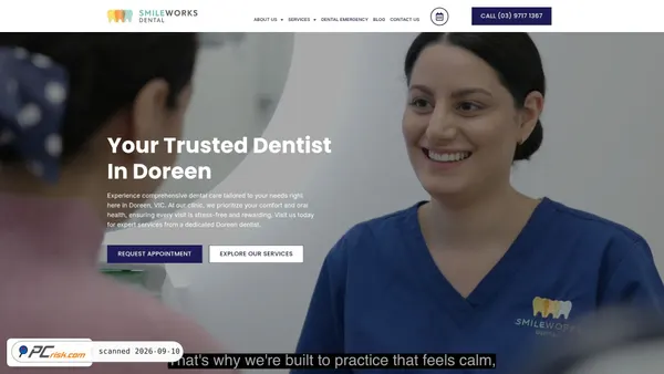 smileworksdentaldoreen.com.au Screenshot