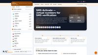 Captura de smsactivate.io