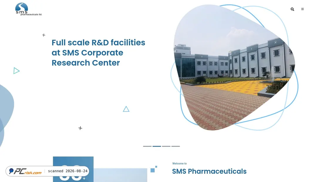 Screenshot of smspharma.com