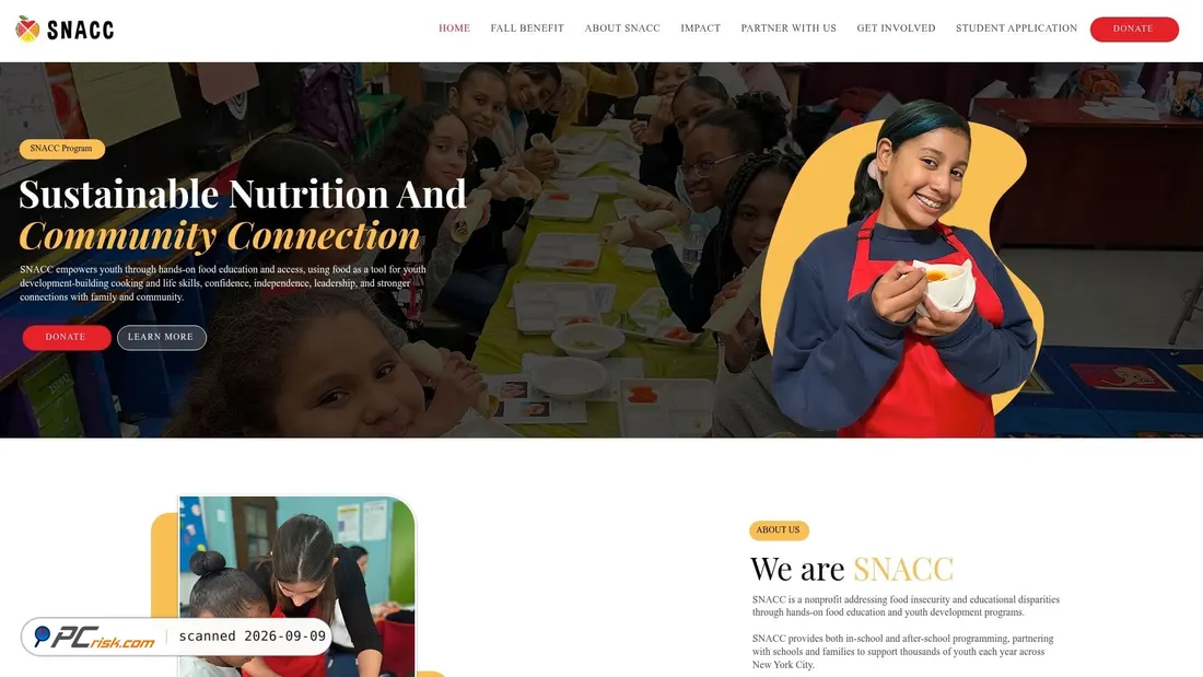 Screenshot von snaccprogram.org