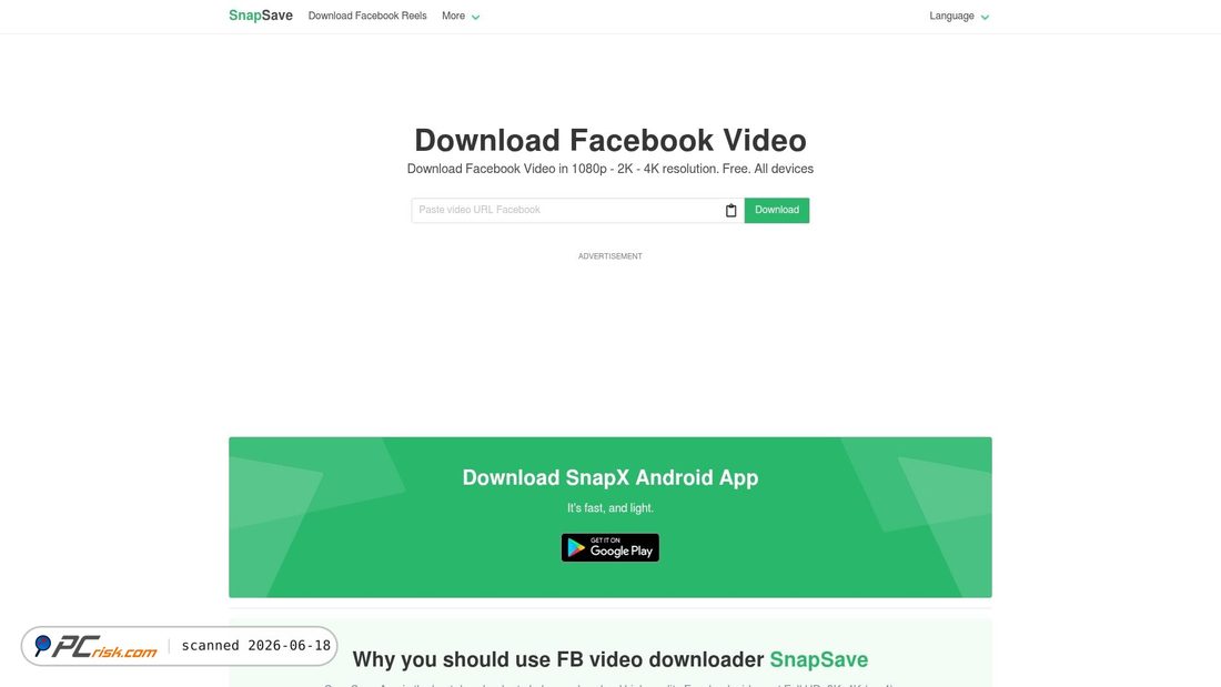 Screenshot of snapsave.app