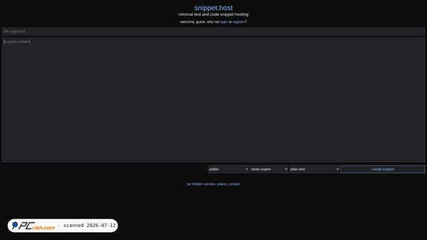 snippet.host screenshot