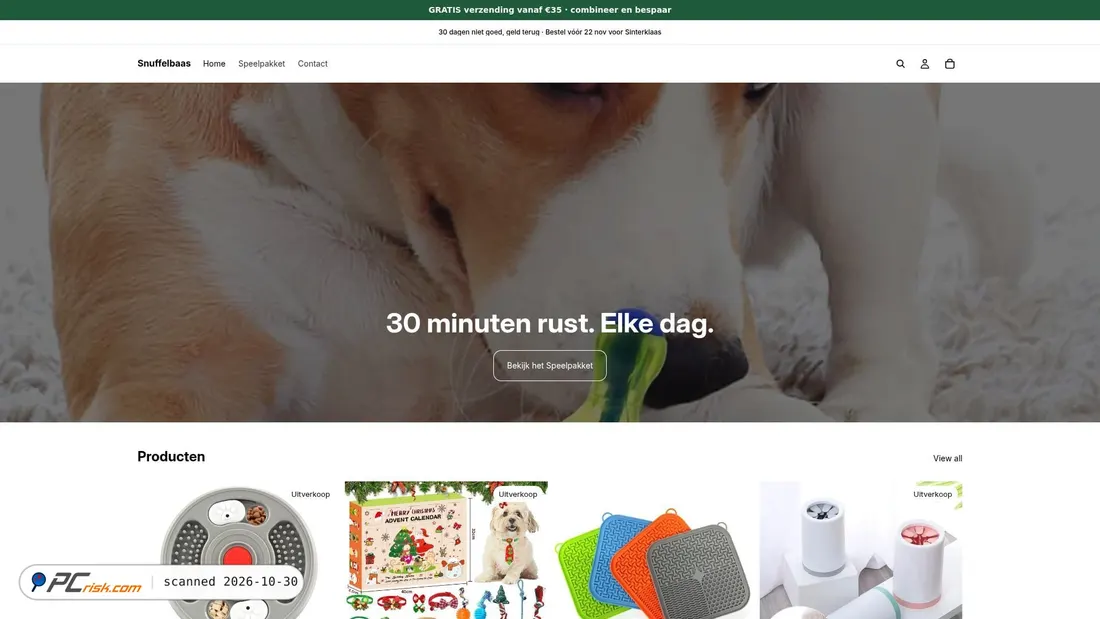 Screenshot of snuffelbaas.com