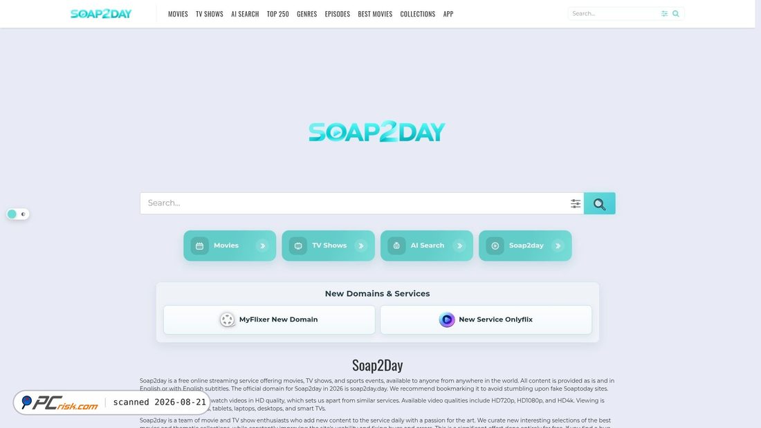 Screenshot von soap2day.day