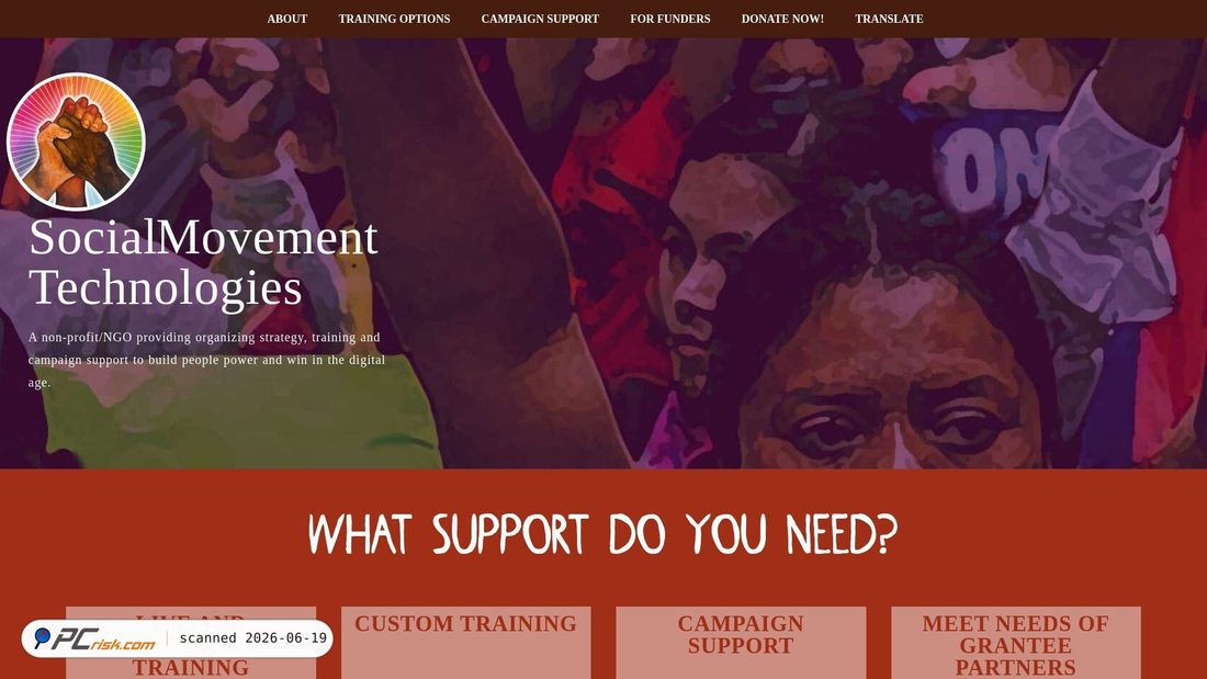 Screenshot of socialmovementtechnologies.org