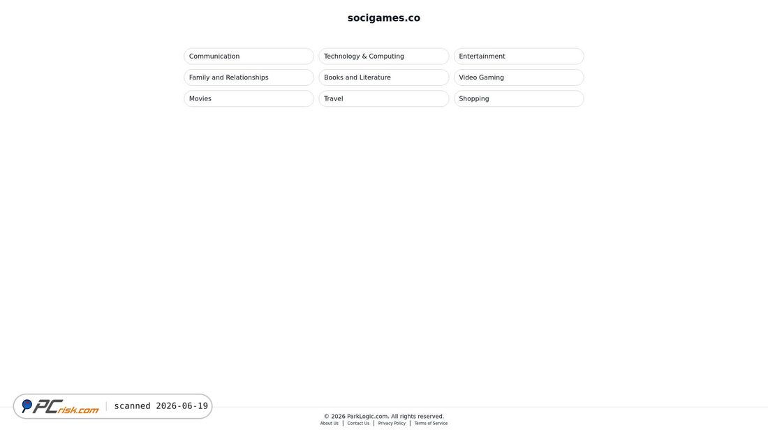 Screenshot of socigames.co