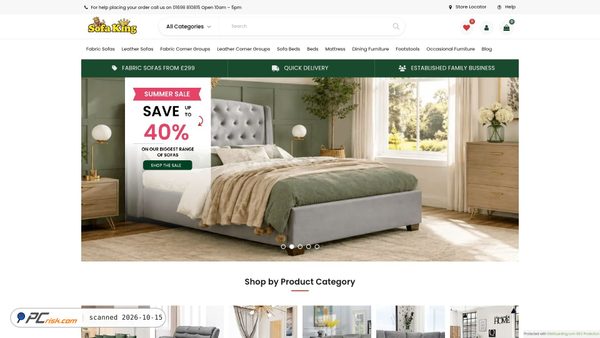 sofaking.org.uk Screenshot