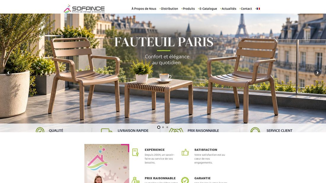 Screenshot of sofpince.com.tn