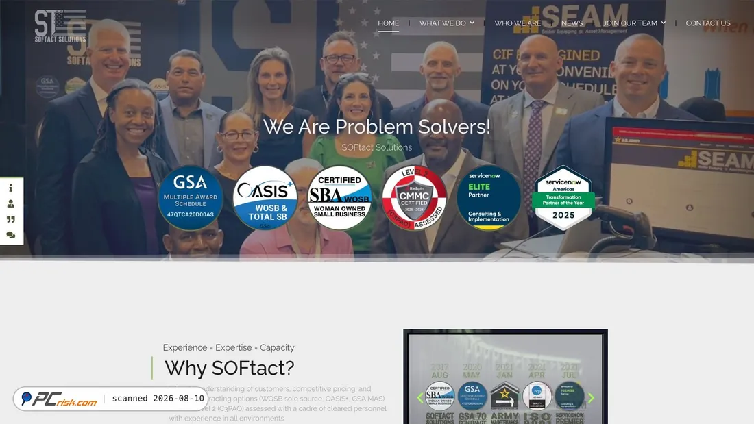 Screenshot of softactsolutions.com