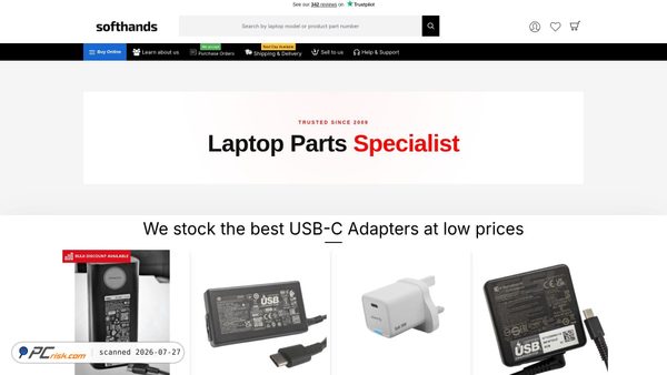 softhands.co.uk screenshot