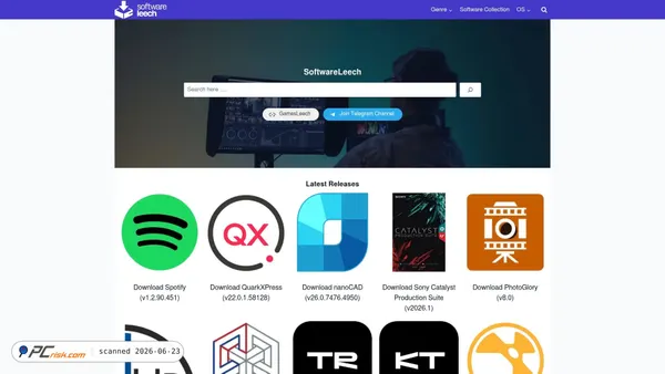 softwareleech.com screenshot