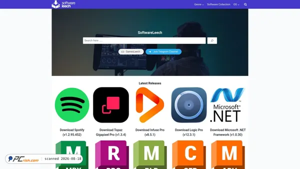 softwareleech.com screenshot