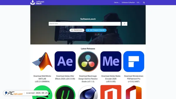 softwareleech.com screenshot