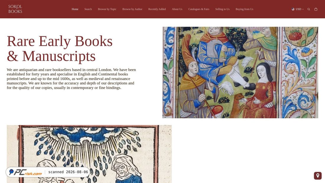 Screenshot von sokol.co.uk