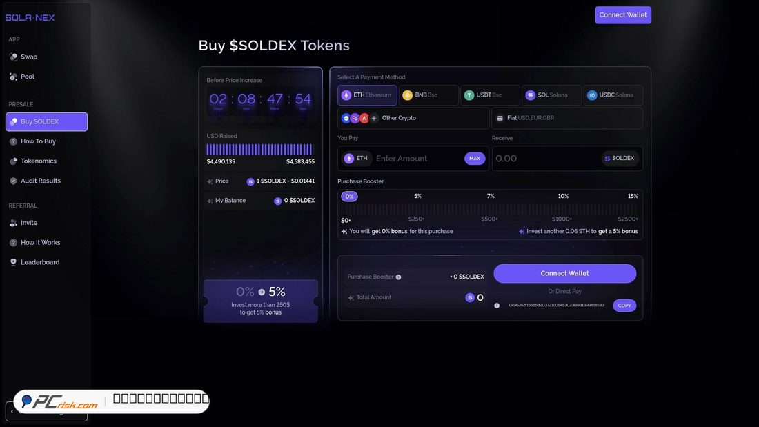 Screenshot of solanexai-axy.pages.dev