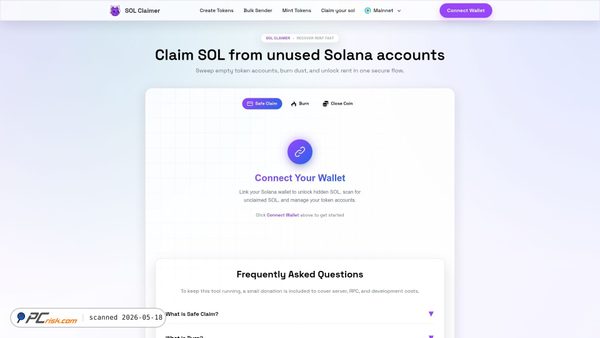 solclaimer.app screenshot
