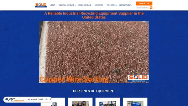 Captura de ecrã de solidequip.com