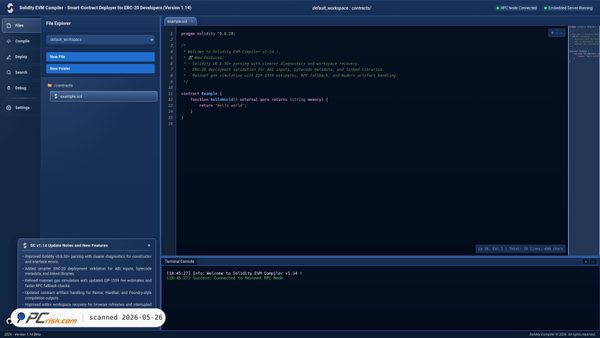 soliditycompiler.pages.dev screenshot