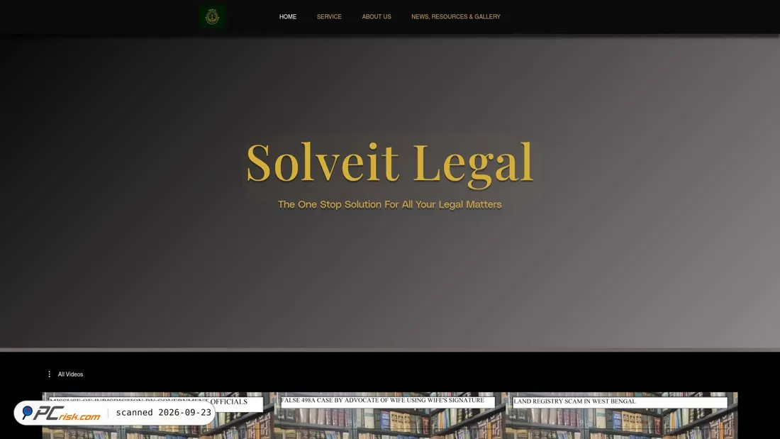 Screenshot of solveitlegal.in
