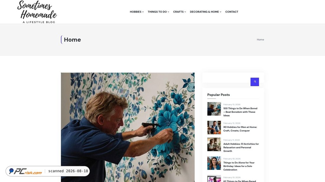 Screenshot of sometimes-homemade.com