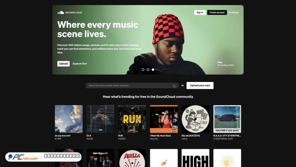 soundcloud.com screenshot