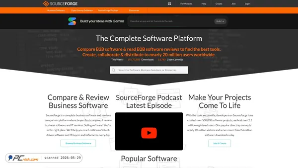 sourceforge.net screenshot